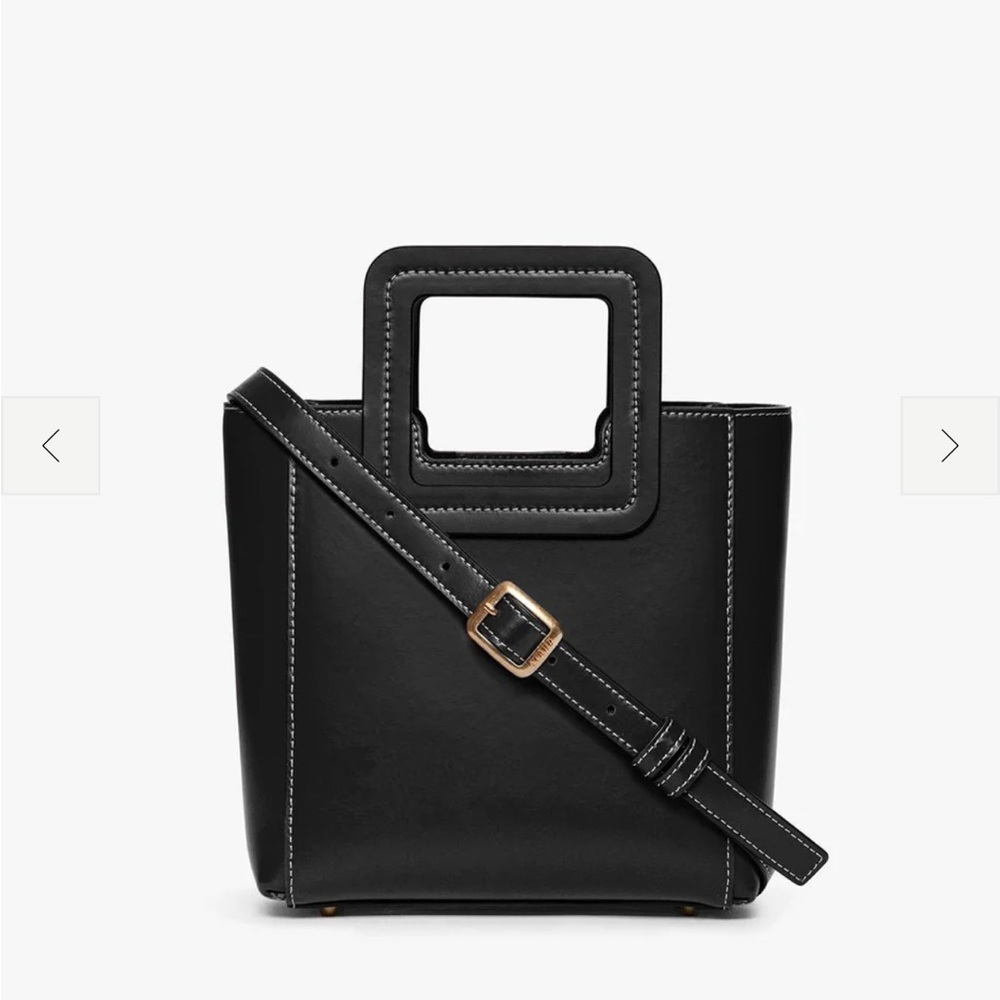 STAUD Mini Shirley Leather Bag